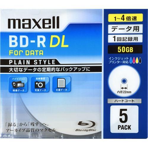 マクセル(maxell) BR50PPLWPB.5S データ用 BD-R ブルーレイディスク DL ...