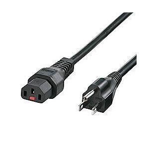 サンワサプライ APW12-515C13LK01 ブラック 抜け防止ロック電源コード 3P・1m