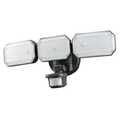 オーム電機(OHM) LS-B313 monban 防犯センサーライト 3灯 リチウム充電池式 25...