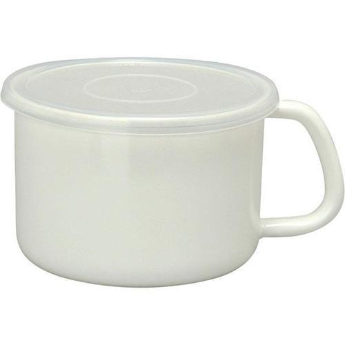 野田琺瑯(nodahoro) ホワイトシリーズ 持ち手付きストッカー 丸型L ホワイト