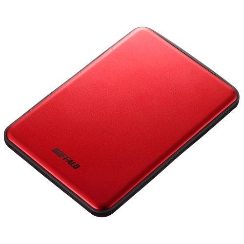 バッファロー(BUFFALO) HD-PUS2.0U3-RDD レッド アルミ素材 薄型 ポータブル...