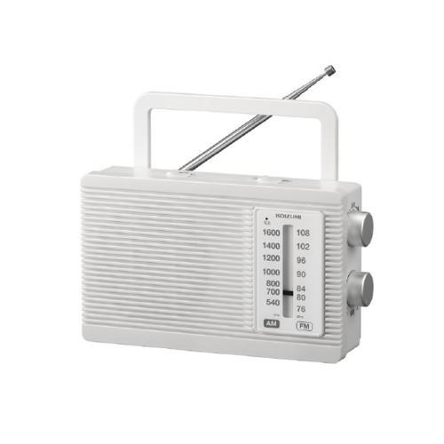 コイズミ(KOIZUMI) SAD‐7231/W ホワイト AM/FMラジオ ホームラジオ 電源AC...