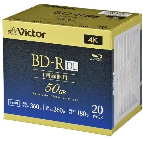 ビクター(Victor) VBR260RP20J5 Victor 録画用 6倍速 BD-R ブルーレ...