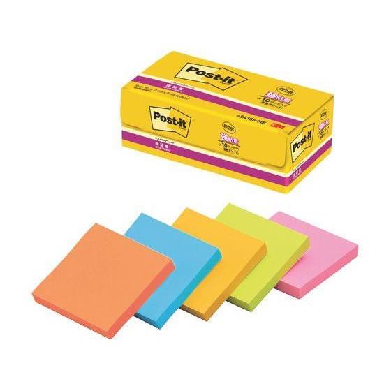 3M(スリーエム) ポスト・イット エコノパックTM 強粘着ノート 5色ミックス