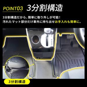 フロアマット デリカD5 運転席 助手席 7人...の詳細画像3