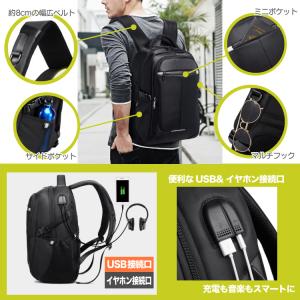 リュックサック メンズ リュック 防水 おしゃ...の詳細画像4