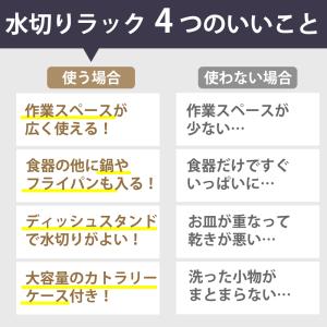 水切りかご 大容量 ワイド 水切りラック おし...の詳細画像1