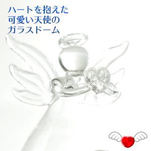 プリザーブドフラワー 天使 ガラスドーム 仏花...の詳細画像1