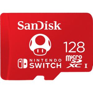 microSDXCカード for Nintendo Switch 128GB マイクロSD SanDisk サンディスク UHS-I U3 R:100MB/s W:90MB/s 海外リテール SDSQXAO-128G-GNCZN