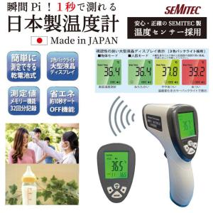 [訳アリ]「外箱破損」非接触温度計  瞬間Pi 非接触式 非接触型 電子温度計  1秒で測れる 国産 オムニ OMHC-HOJP001 記録保存 日本製