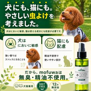 犬 猫 ペット 虫よけスプレー mofuwa ...の詳細画像3