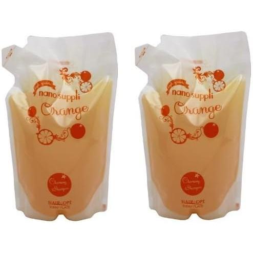 サニープレイス ナノサプリ クレンジングシャンプー オレンジ 800ml 詰替用 レフィル x2個セ...