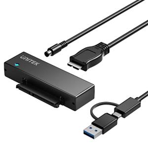 Unitek SATA USB3.0(USB A+C) 変換ケーブル 2.5 3.5インチ HDD/SSD などのハードライブ とSATA 光学ドライ｜onetoday