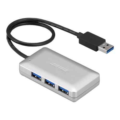 iBUFFALO USB3.0ハブ 4ポートタイプ マグネット付 シルバー 【PlayStation...