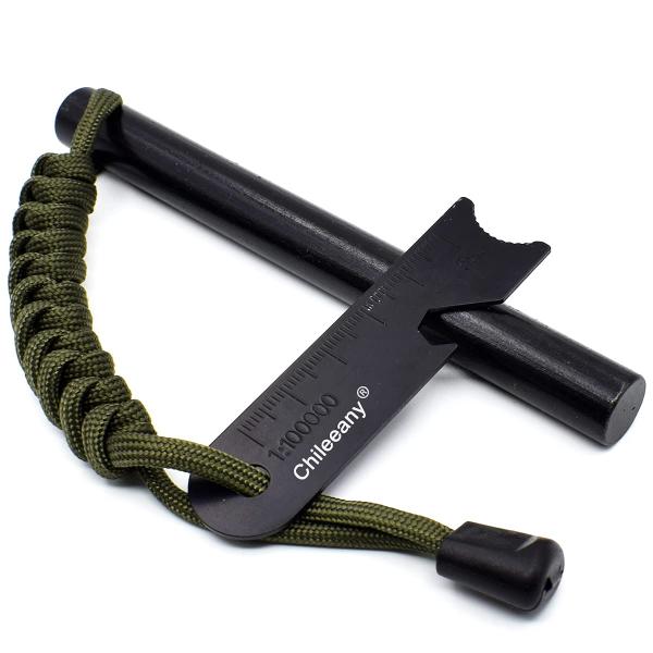 ファイヤースターター | 130 x 13mm 極太 長い | メタル マッチ | キャンプ火起こし...