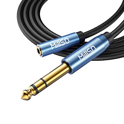 MillSO 6.5mm 3.5mm 変換 2m ヘッドホン端子 変換 TRS 3.5mmステレオミ...