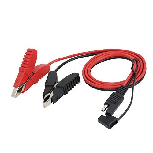 CERRXIAN SAEクイックリリースコネクタ延長ケーブル へ ワニ口クリップ、 ワニ口クリップク...