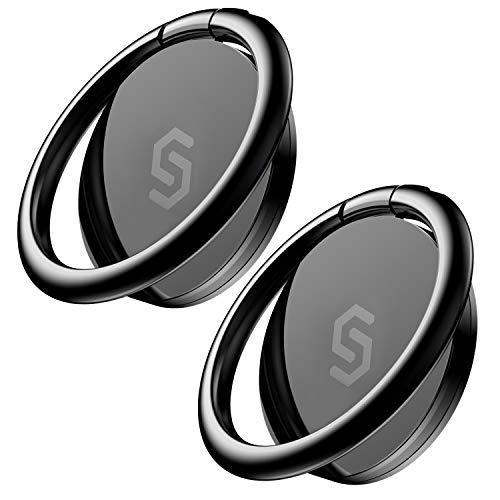 【2個入り】Syncwire スマホリング 携帯リング 薄型 360°回転 落下防止 指輪型 スタン...