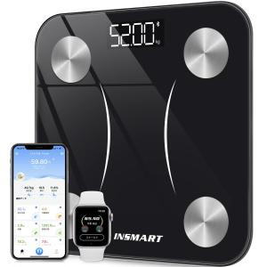【体重計】INSMART 体脂肪計・体組成計 16項目測定可能 体重計 スマホ連動 ヘルスメーター 人気 体重計 Bluetooth対応 260H(日