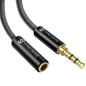 Syncwire イヤホン 延長コード 3.5mm ステレオミニプラグ ヘッドホン 延長 オーディオケーブル ナイロン編み スピーカー/車/テレビ/i｜onetoday