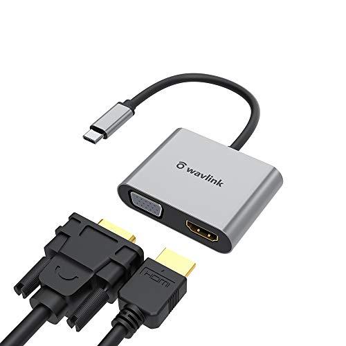WAVLINK USB Type-C to HDMI VGA 変換アダプタ Type-Cポート 1ｘ...