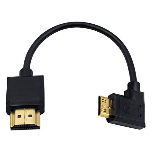 Duttek Mini HDMIケーブル, Mini HDMI to HDMI 変換アダプター, 短...