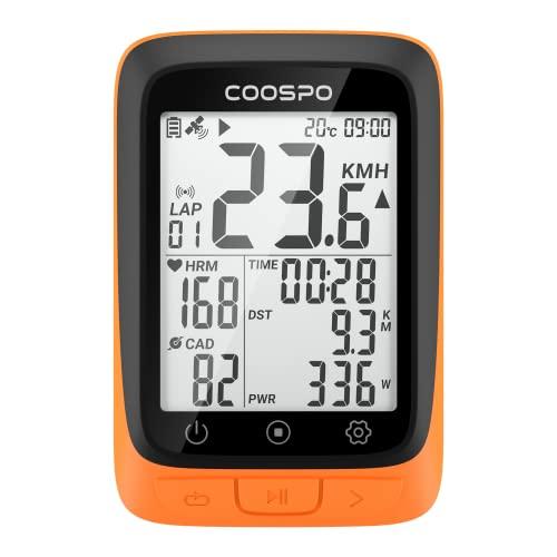 COOSPO サイクルコンピュータ GPS サイコン サイクリングコンピュータ 無線 ワイヤレス 自...