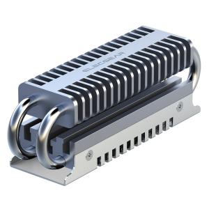 ElecGear EL-80P 内蔵SSD対応のヒートシンク、4x ヒートパイプ + ダブルデッキソリッドアルミクーラー、M.2 2280 PCIe