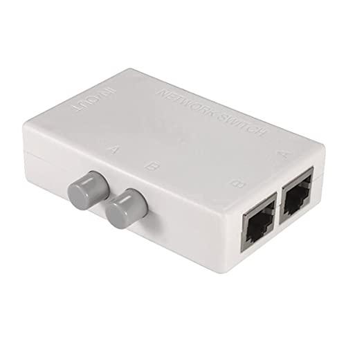 10Gtek LAN切替器 RJ45 スイッチボックス 2入力1出力/1入力2出力 切り替え 電気不...