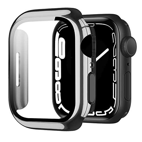 YOFITAR Apple Watch 9/8/7用ケース 41mm-45mmメッキ加工 アップルウ...