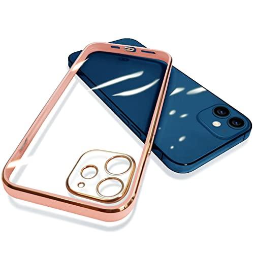 iPhone12 ケース クリア 耐衝撃 TPU 薄型 軽量 全面保護カバー iPhone 12 カ...