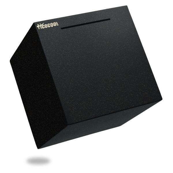 1000万円 貯まる|正方形 ステンレス製の貯金箱|あけられない 貯金箱大容量メタルバ|ンクまずは1...