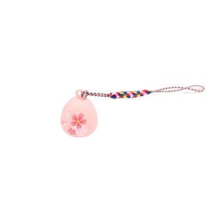 misaki 水琴鈴 さくら 桜 鈴 かわいい チャーム お守りの鈴 紐 根付 ストラップ (さくら)