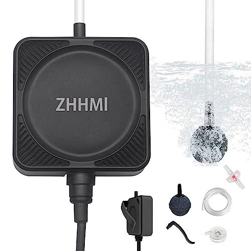 ZHHMl 水槽エアーポンプ 小型エアーポンプ 0.3L / Min空気の排出量 空気ポンプ 低騒音...