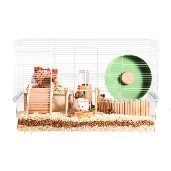 BUCATSTATE ハムスター ケージ 620 クリアケージ 大型サイズ 飼育ケージ 金網タイプ ...