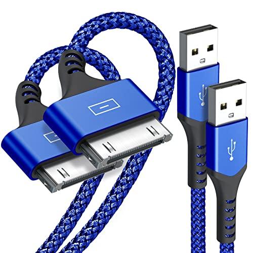 Sweguard 30ピン Dockケーブル【2m/2本セット】 USB充電ケーブル 同期ドックコネ...