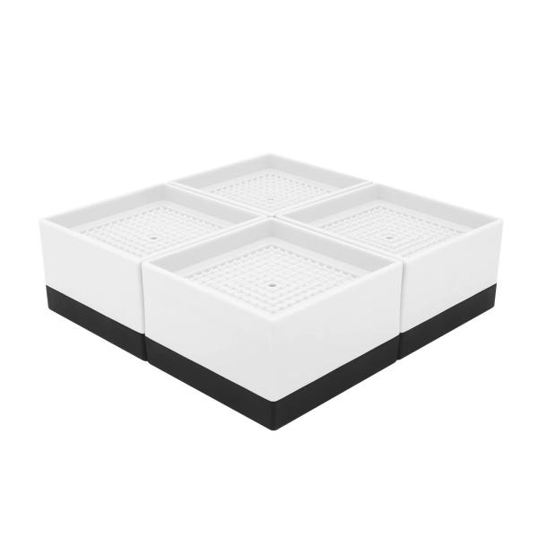 Umelee 洗濯機かさ上げ台 4cmかさあげ 机 テーブル 脚 継ぎ足し 洗濯機置台 防振ゴム 乾...