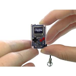 TinyCircuits Thumby (クリア) 小さなゲーム機 プレイ可能なプログラム可能なキーチェーン： 電子ミニチュア STEM学習ツール｜onetoday