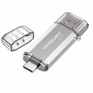 Vansuny USBメモリ Type-C 128GB 高速転送データ USBフラッシュドライブ 2in1 OTG USB 3.0 + USB Cメモ