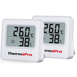 ThermoPro温湿度計 温度計 湿度計 デジタル 室温計 大画面 コンパクト 小さい温湿度計デジタル 高精度 センサー 見やすい 顔マーク 快適度