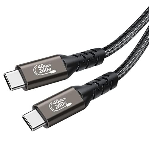 Thunderbolt 4 ケーブル 0.2m USB4対応 Popolier [USB-IF認証 ...