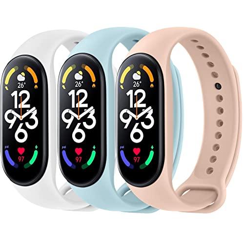 [ATUP] コンパチブル Xiaomi Mi Band 7 交換バンド 柔らかいシリコン製 対応 ...