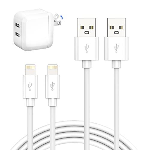 iPhone 充電器 折り畳み式 2ポート24W USB 充電器 1M 2本 付き USB コンセン...