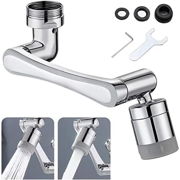 蛇口 シャワー キッチンシャワーヘッド ノズル 水道延長 水栓ノズル 蛇口シャワ 1080度回転式 ...