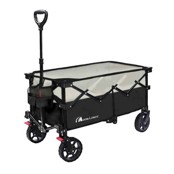 MOON LENCE 【ブレーキ付き】 キャリーワゴン 折りたたみキャリーカート 超コンパクト大容量...