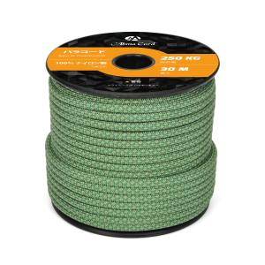 Abma Cord パラコード 4mm 7芯 耐荷重250kg 100%ナイロン 30M - ケリーグリーン＆アボカド｜onetoday