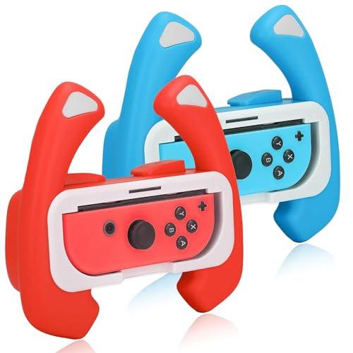 【Switch 有機ELモデル/Switch対応】Joy-Con ハンドル For マリオカート8 ...