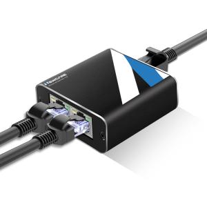 NEWCARE LAN 分配器 1入力2出力 高速1000Mbps LANケーブル 分岐 ネットワーク 分配器 LANポート 増設 有線LAN ハブ