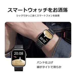 スマートウォッチ 金属 交換バンド ステンレス...の詳細画像4