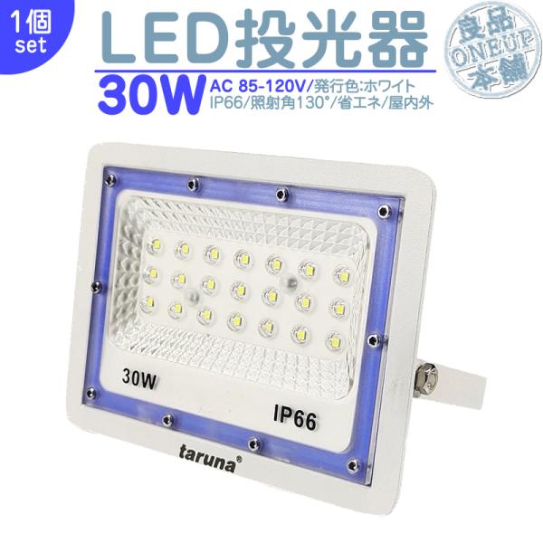 LED投光器 LEDライト LED作業灯 屋外 30W 2400LM  集魚灯 集魚ライト 看板灯 ...
